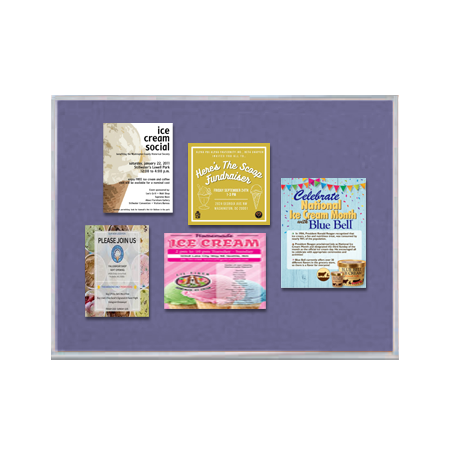 Value Line 30x36 Metal Frame Cork Bulletin Board (Open Face with Silver Trim)