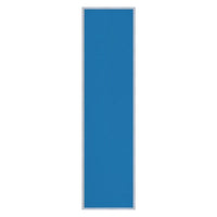Vinyl over Cork Bulletin Board 12x48 (Open Face with Silver Trim) - Barcelona Blue Vinyl