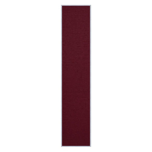 Vinyl over Cork Bulletin Board 12x60 (Open Face with Silver Trim) - Burgundy Vinyl