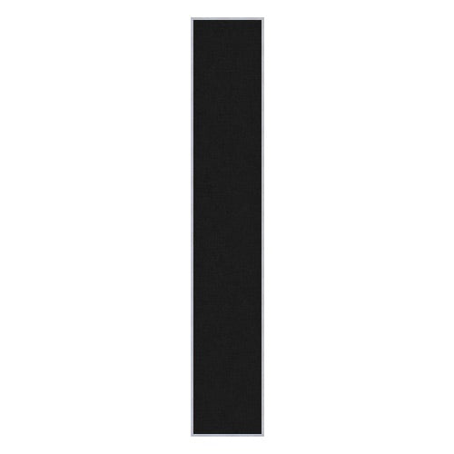 Vinyl over Cork Bulletin Board 24x24 (Open Face with Silver Trim) - Black Vinyl