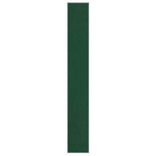 Vinyl over Cork Bulletin Board 12x84 (Open Face with Silver Trim) - Hunter Green