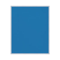 Vinyl over Cork Bulletin Board 16x20 (Open Face with Silver Trim) - Barcelona Blue