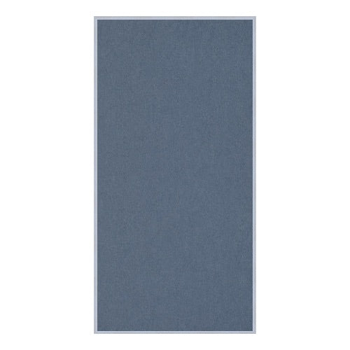 Vinyl Covered Cork Bulletin Board 18x36 | Open Face with Silver Trim Frame - Grey Vinyl