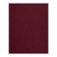 Vinyl over Cork Bulletin Board 22x28 (Open Face with Silver Trim) - Burgundy Vinyl