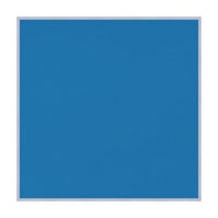 Vinyl over Cork Bulletin Board 24x24 (Open Face with Silver Trim) - Barcelona Blue Vinyl