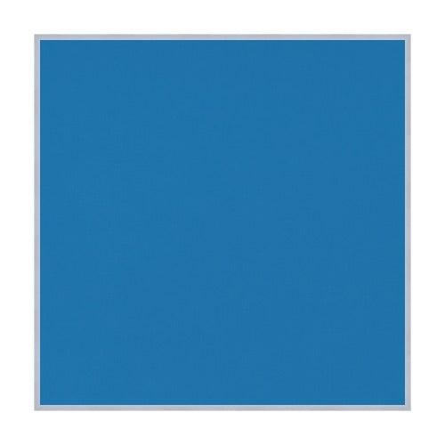 Vinyl over Cork Bulletin Board 24x24 (Open Face with Silver Trim) - Barcelona Blue Vinyl