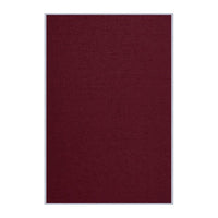 Value Line Vinyl-Covered Cork Bulletin Board 24x36 | Open Face with Silver Trim Frame - Burgundy Vinyl