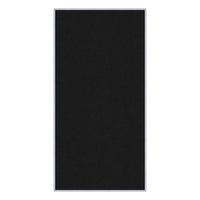 Vinyl over Cork Bulletin Board 24x48 (Open Face with Silver Trim) - Black Vinyl