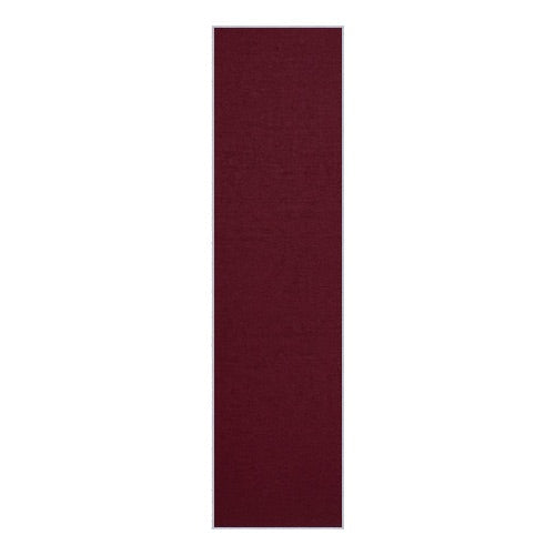 Vinyl over Cork Bulletin Board 24x96 (Open Face with Silver Trim) - Burgundy Vinyl