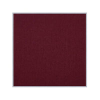 Vinyl over Cork Bulletin Board 30x30 (Open Face with Silver Trim) - Burgundy Vinyl