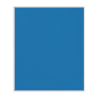 Vinyl over Cork Bulletin Board 30x36 (Open Face with Silver Trim) - Barcelona Blue Vinyl