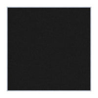 Vinyl over Cork Bulletin Board 36x36 (Open Face with Silver Trim) - Black Vinyl