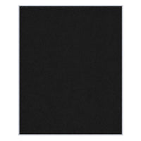 Vinyl over Cork Bulletin Board 48x60 (Open Face with Silver Trim) - Black Vinyl