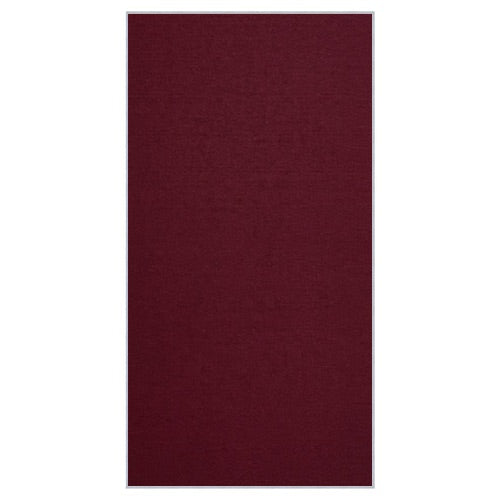 Vinyl over Cork Bulletin Board 48x96 (Open Face with Silver Trim) - Burgundy Vinyl