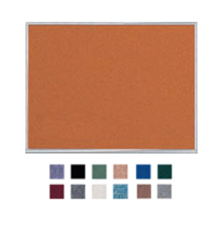 Value Line 48x60 Metal Frame Cork Bulletin Board (Open Face with Silver Trim)