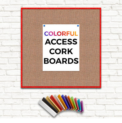 Colorful Metal Framed 10x10 Cork Bulletin Boards 50+ Sizes 12+ Finishes –  BulletinBoards4Sale