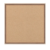 Access Cork Board™ 7"x7" Open Face Shadow Box Style Designer 43 Metal Framed Recessed Cork Bulletin Board