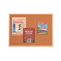 Value Line 24x96 Wood Framed Cork Bulletin Board | Open Face with Hardwood Trim