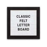 Access Letterboard 10 x 10 Open Face 361 Wood Framed FELT Letter Board