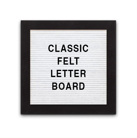 Access Letterboard 10 x 10 Open Face 361 Wood Framed FELT Letter Board