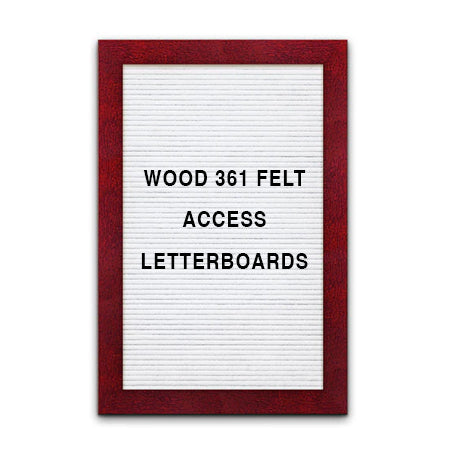 Access Letterboard 11 x 14 Open Face 361 Wood Framed FELT Letter Board