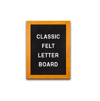 Access Letterboard 8 x 12 Open Face 361 Wood Framed FELT Letter Board