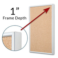 Classic Metal Frame Rounded Profile is 3/8" Wide with Mitered Corners | 1" Deep Frame