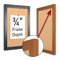 13x19 Wood Frame Profile #361 Has an Overall Frame Depth of 3/4"