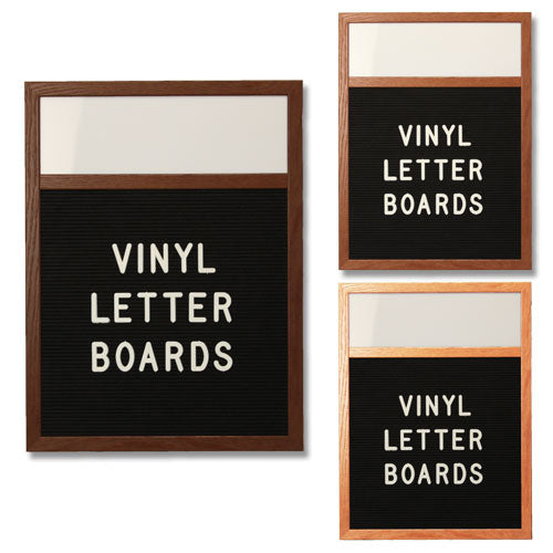 LETTER BOARD Message Sign Changeable Oak Frame Plastic Letters