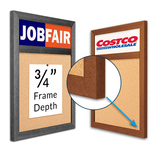24x72 Wood Frame Profile #361 Has an Overall Frame Depth of 3/4"