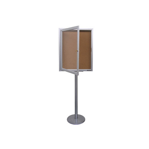 Outdoor Enclosed Bulletin Board Stand 11 x 17