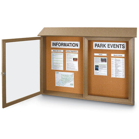 Outdoor Enclosed Bulletin Boards 36 x 48 with Single Locking Door –  OutdoorDisplayCases
