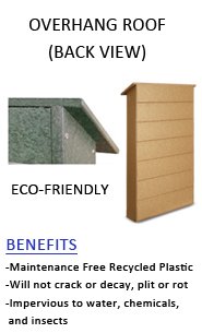 Standing Eco-Friendly Recycled Plastic Enclosed 22x28 Information Board comes in Portrait or Landscape