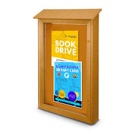 48x48 Outdoor Message Center with Cork Board Wall Mounted - Eco-Friendly Recycled Plastic Enclosed Information Board