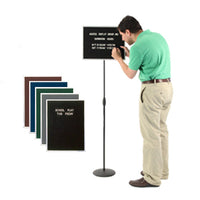 Telescoping Letterboard 18 x 14 Sign Stand with Removable Frame Top