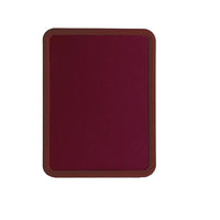 24 x 36 CORK BULLETIN BOARD WITH PLASTIC FRAME & ROUNDED CORNERS (SHOWN IN BURGUNDY FRAME & BURGUNDY FABRIC)