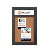 Outdoor Enclosed Bulletin Boards with Header 18 x 24 (Single Door)