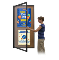 24x84 Extra Large Outdoor Enclosed Bulletin Board SwingCases (Single Door)