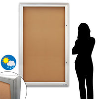 Extreme WeatherPlus™ XL Radius Edge Outdoor Enclosed Bulletin Board Display Case comes in 15+ sizes