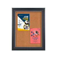 Extra Large Designer Wood Enclosed Cork Bulletin Board SwingFrames | Swing Open Frame 15+ Sizes