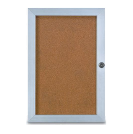 18 x 24 Super Slim Elevator Display Case 1.25 Inch Deep with Cork Board