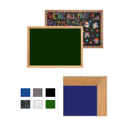 Wood Framed 22x28 EASY-TACK Display Boards (Open Face with Decorative Frame Style)