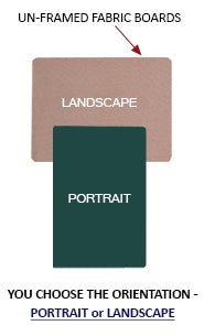 UNFRAMED 11 x 14 Fabric Cork Bulletin Boards | Rounded Corners + 10 Fabric Colors