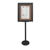 Outdoor Enclosed Bulletin Board Stand 18 x 24