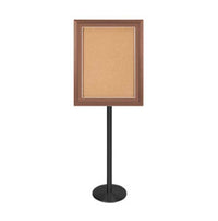 Designer Wood 18 x 24 Bulletin Board Free-Standing (One Sided)